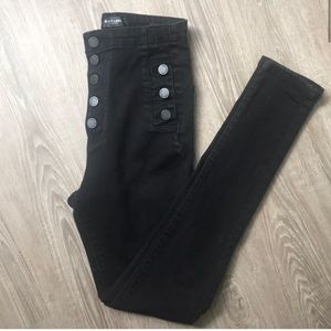 C’est Toi Black Label high rise button jeans